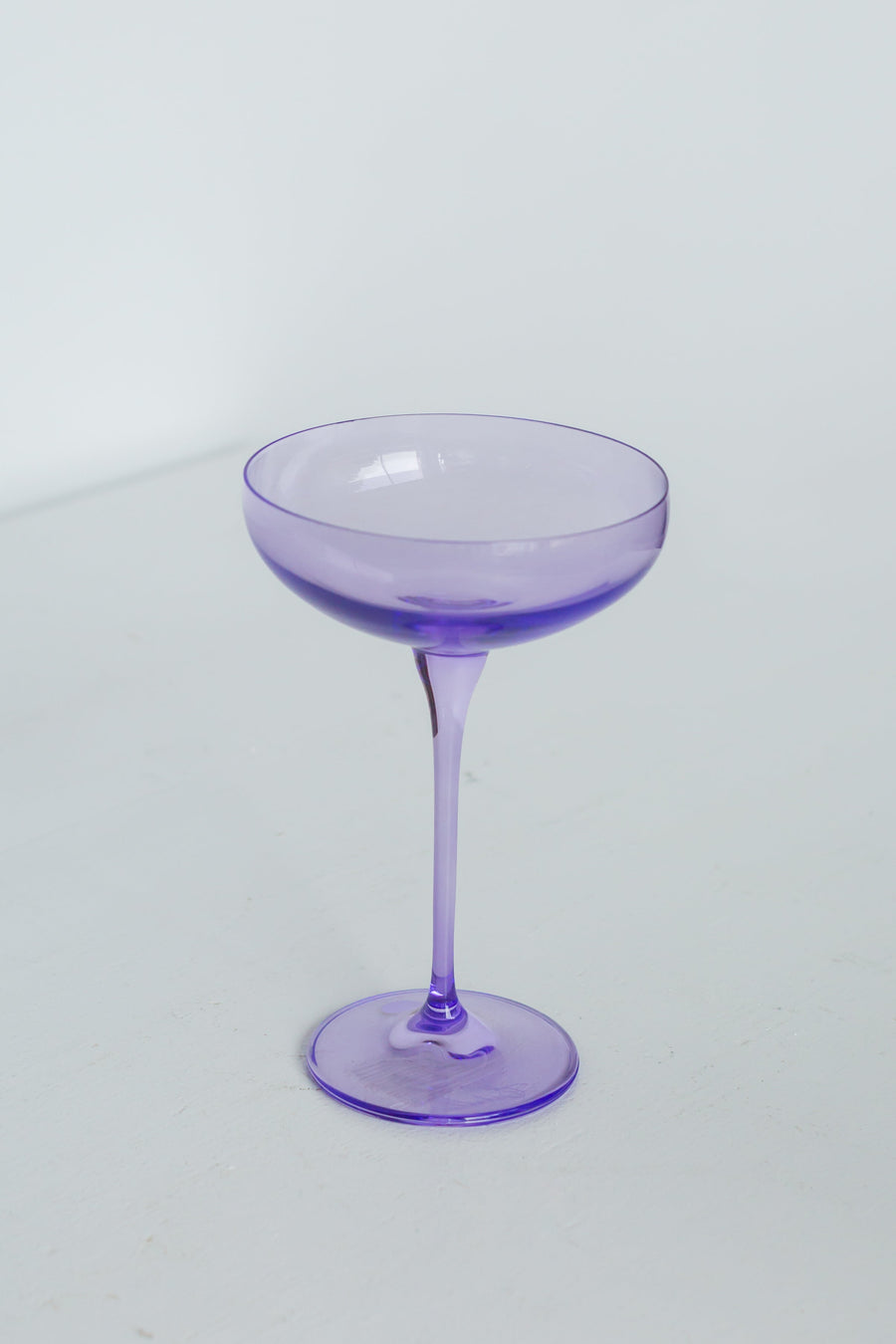 Colored Champagne Coupe Stemware - Set of 2 {Lavender}