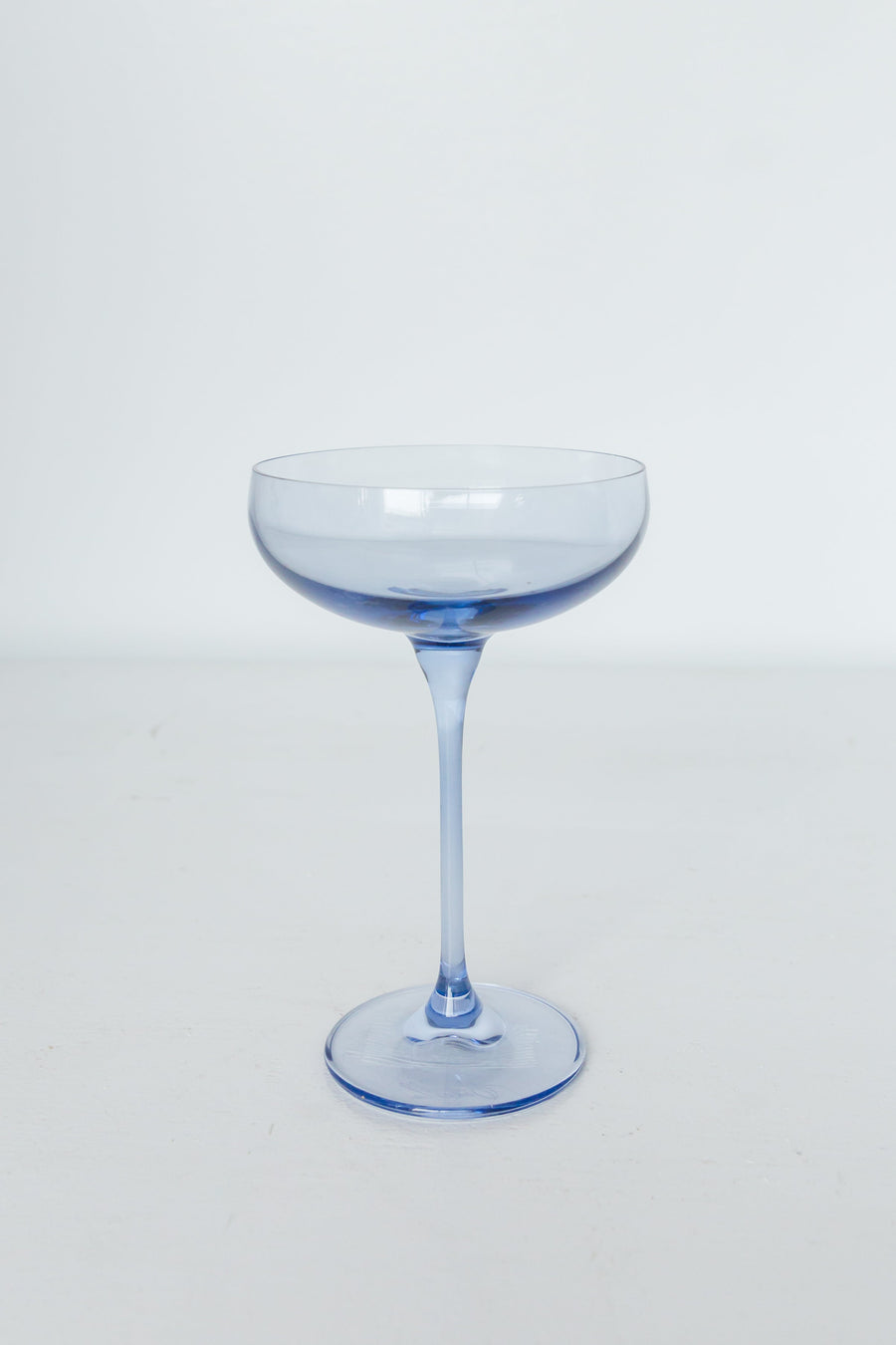 Colored Champagne Coupe Stemware - Set of 2 {Cobalt Blue}