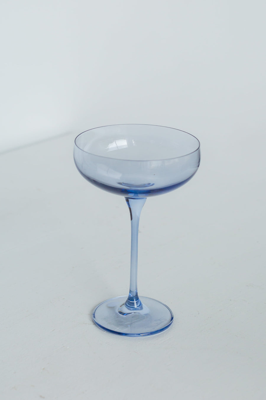 Colored Champagne Coupe Stemware - Set of 2 {Cobalt Blue}