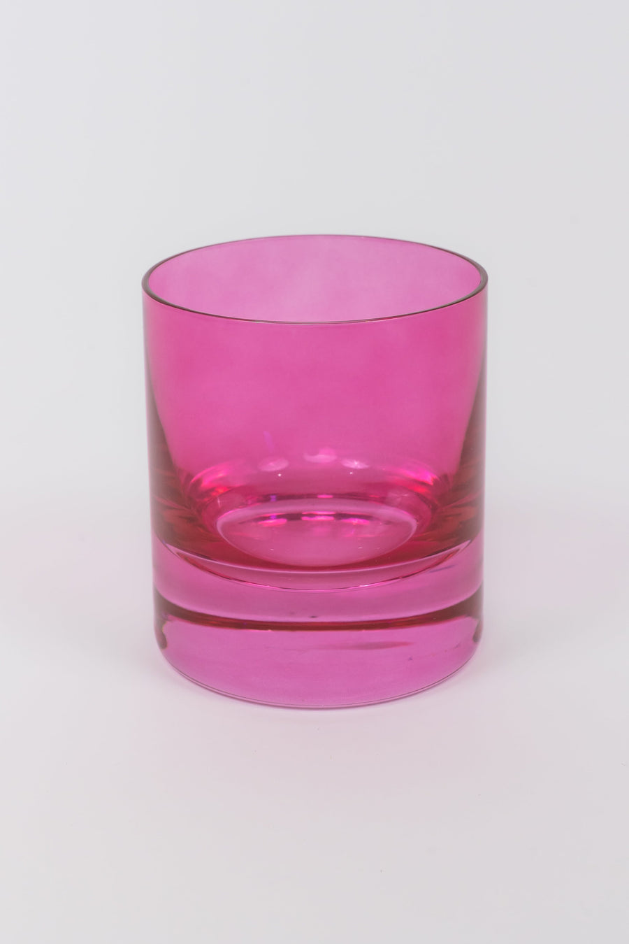 Colored Rocks Glass - Set of 2 {Fuchsia}