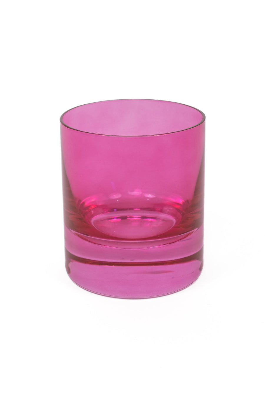 Colored Rocks Glass - Set of 2 {Fuchsia}