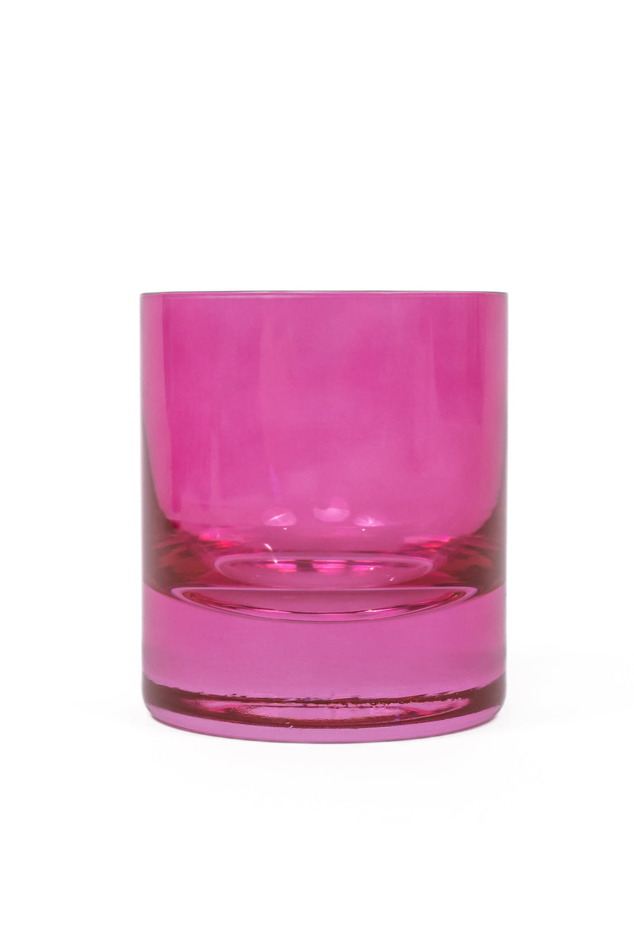 Colored Rocks Glass - Set of 2 {Fuchsia}