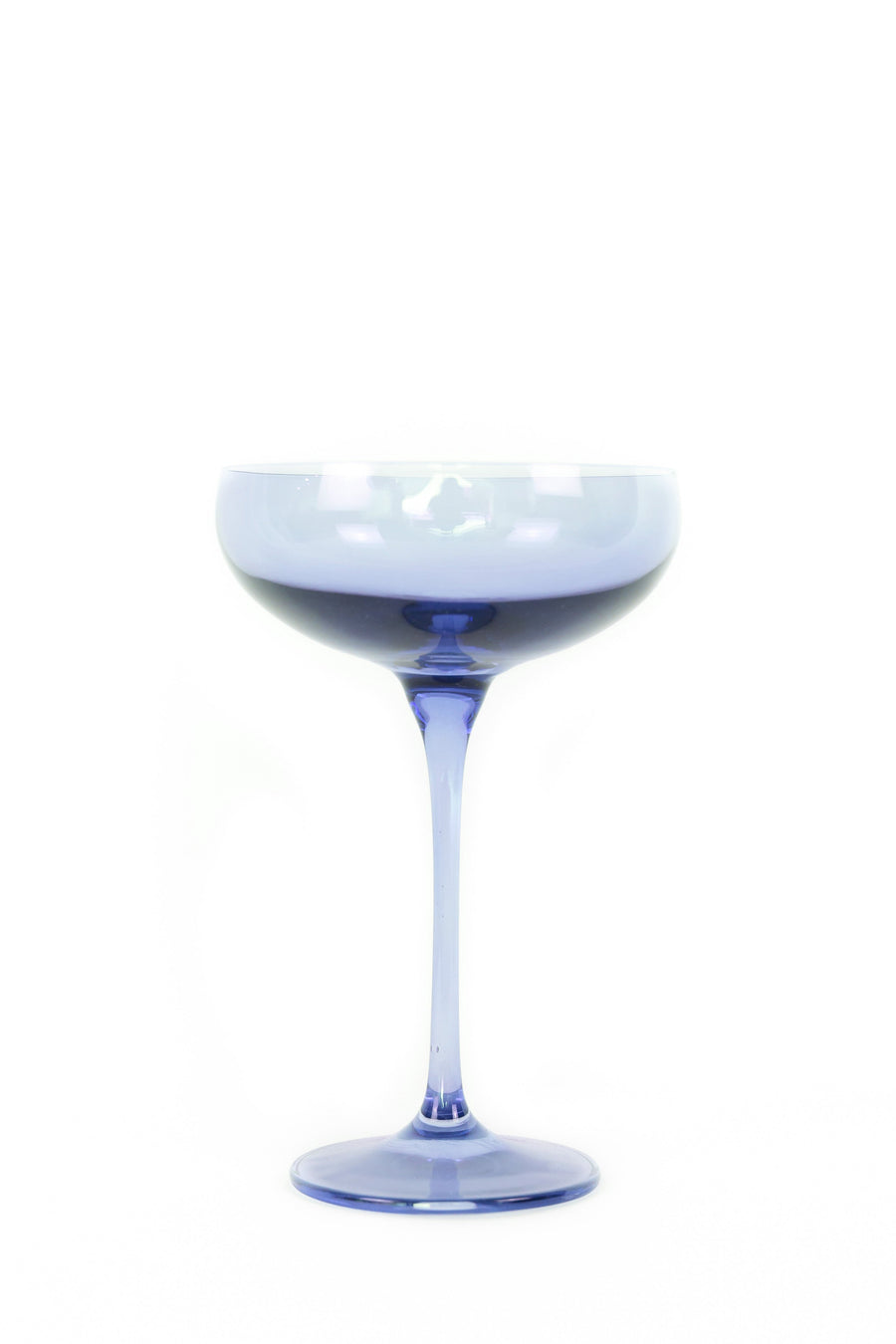 Colored Champagne Coupe Stemware - Set of 6 {Cobalt Blue}