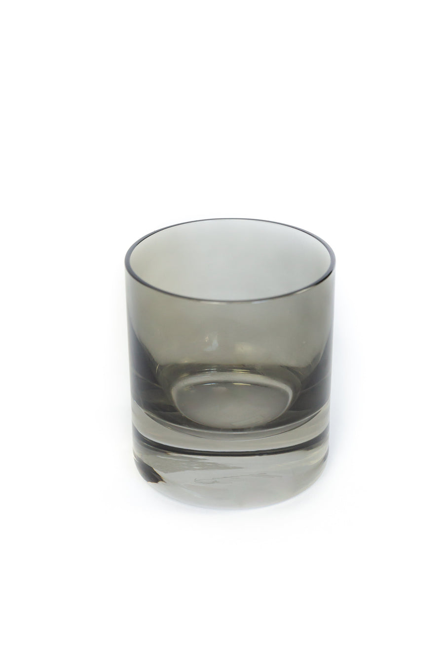 Colored Rocks Glass - Set of 6 {Gray Smoke}