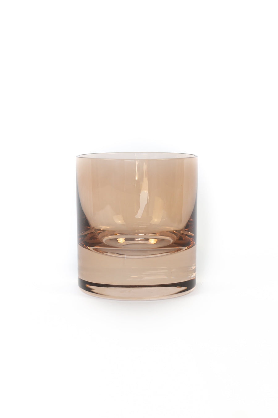 Colored Rocks Glass - Set of 6 {Mocha Mousse (Our Amber Smoke)}
