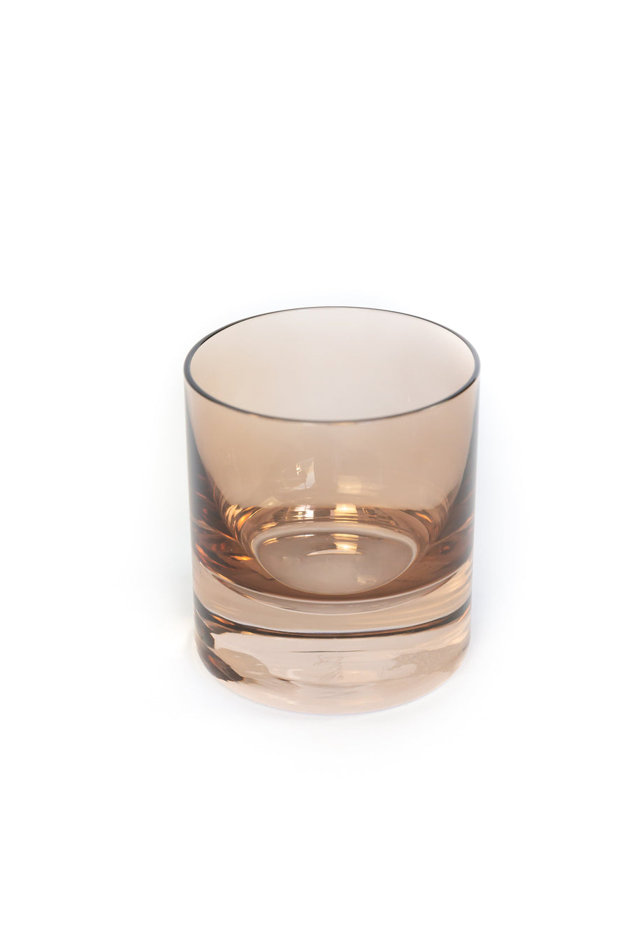 Colored Rocks Glass - Set of 6 {Mocha Mousse (Our Amber Smoke)}