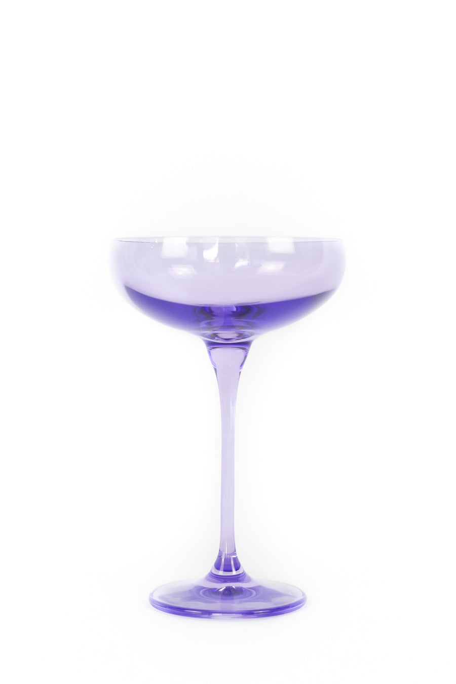 Colored Champagne Coupe Stemware - Set of 2 {Lavender}