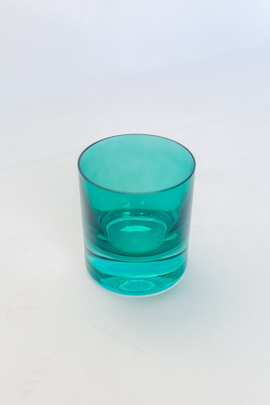 Colored Rocks Glass - Set of 6 {Emerald Green}