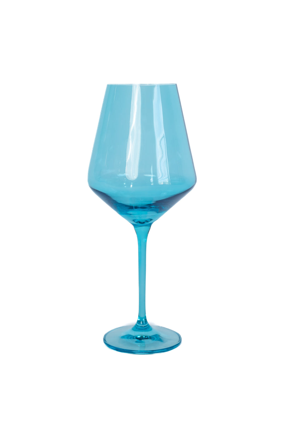 Colored Wine Stemware - Set of 6 {Ocean Blue}