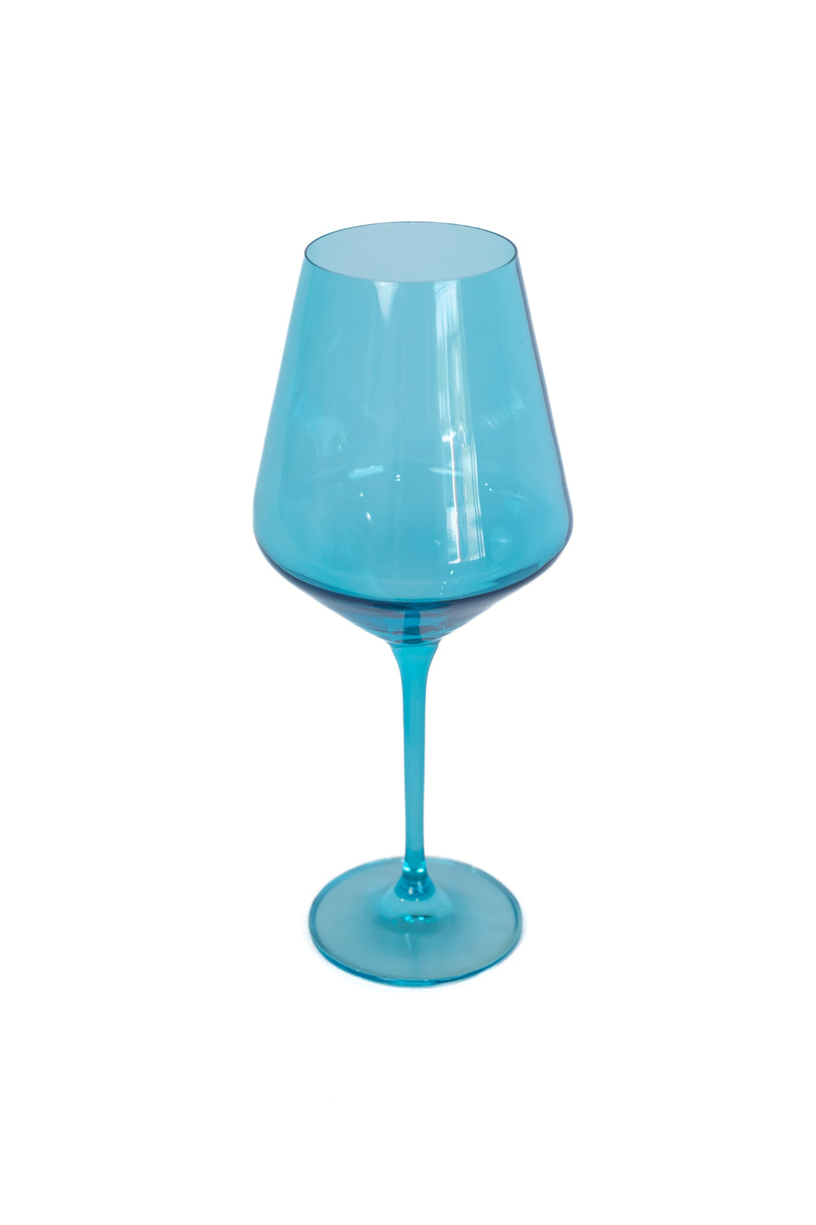 Colored Wine Stemware - Set of 6 {Ocean Blue}