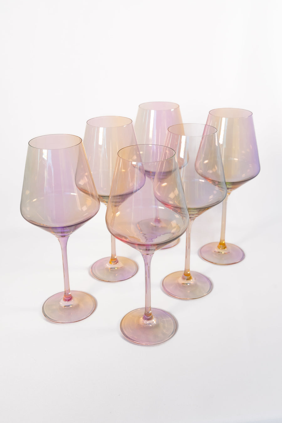Colored Wine Stemware - Set of 6 {Iridescent}