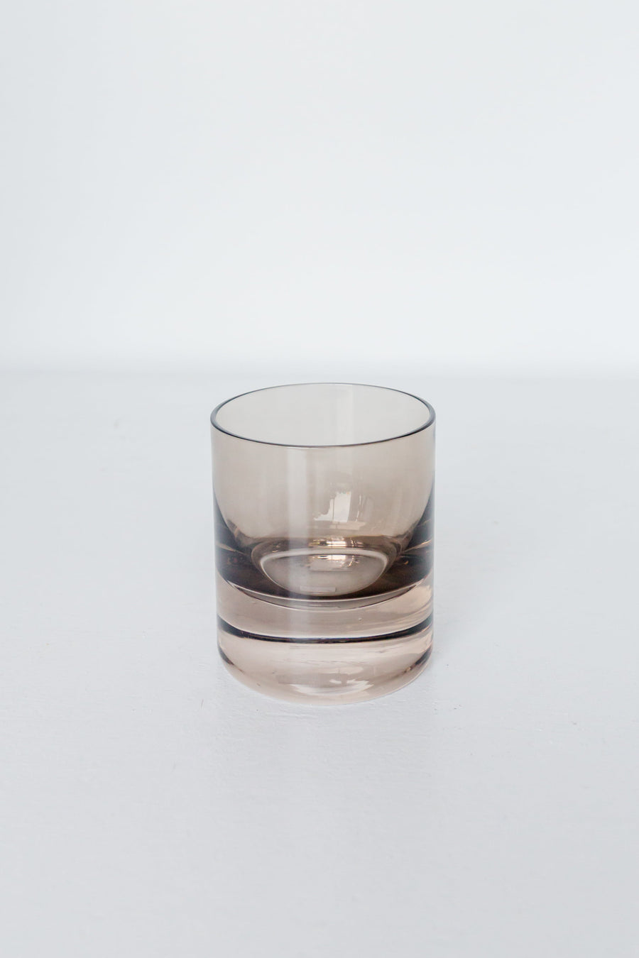 Colored Rocks Glass - Set of 6 {Gray Smoke}