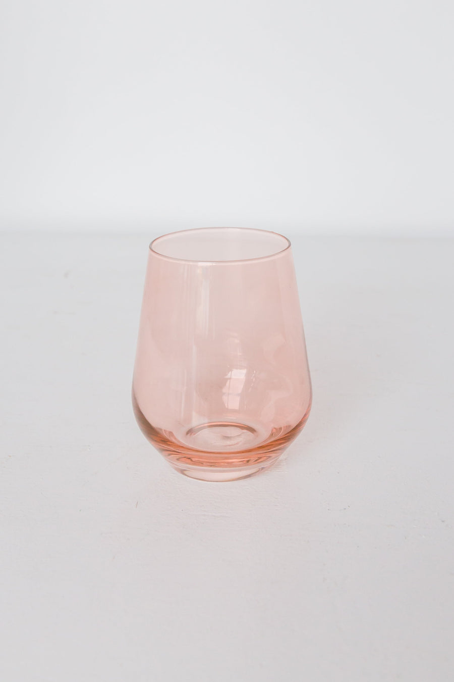 Colored Wine Stemless - Set of 2 {Blush Pink}
