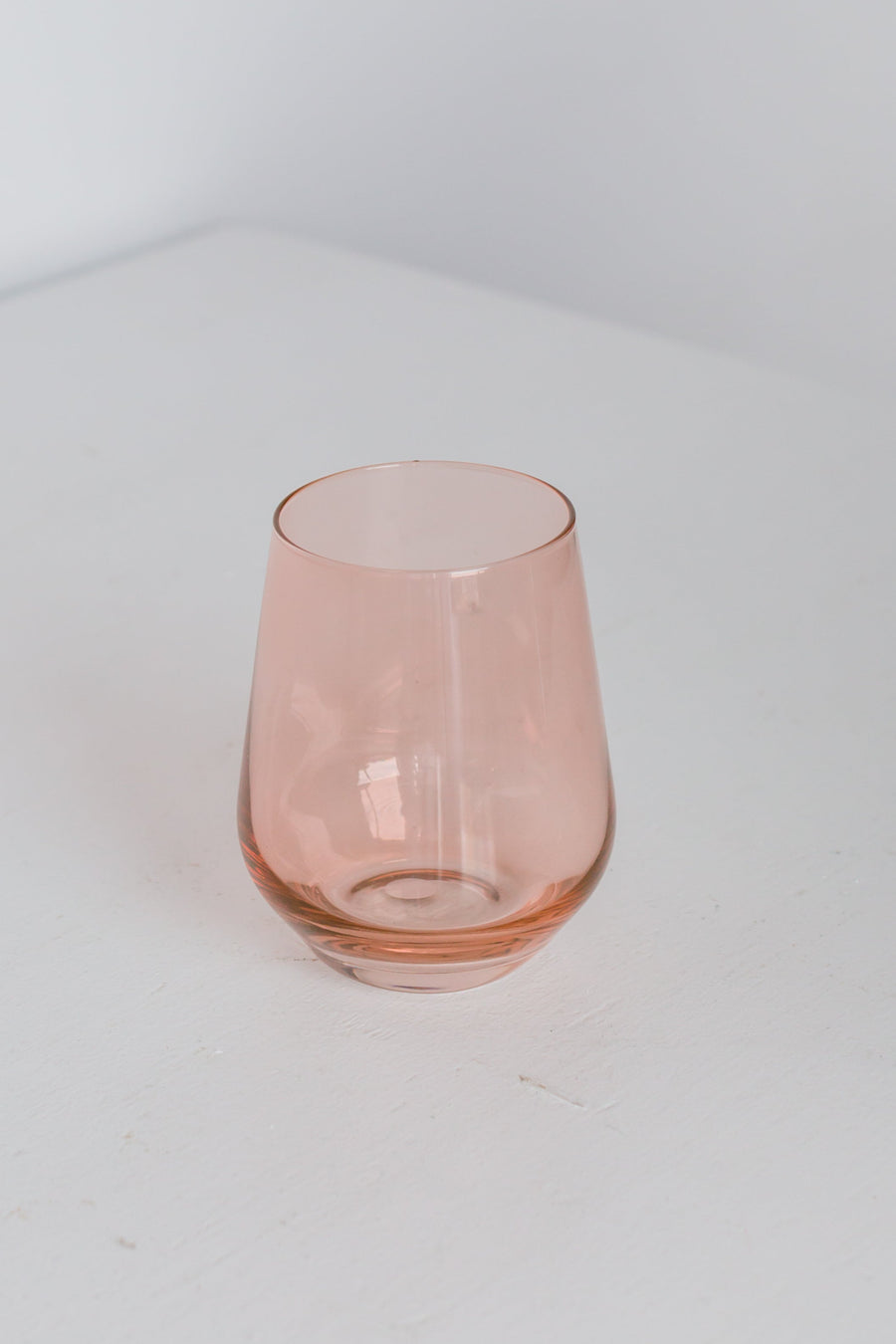 Colored Wine Stemless - Set of 2 {Blush Pink}