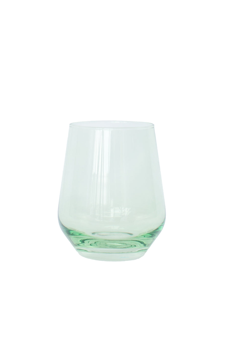 Colored Wine Stemless - Set of 6 {Mint Green}