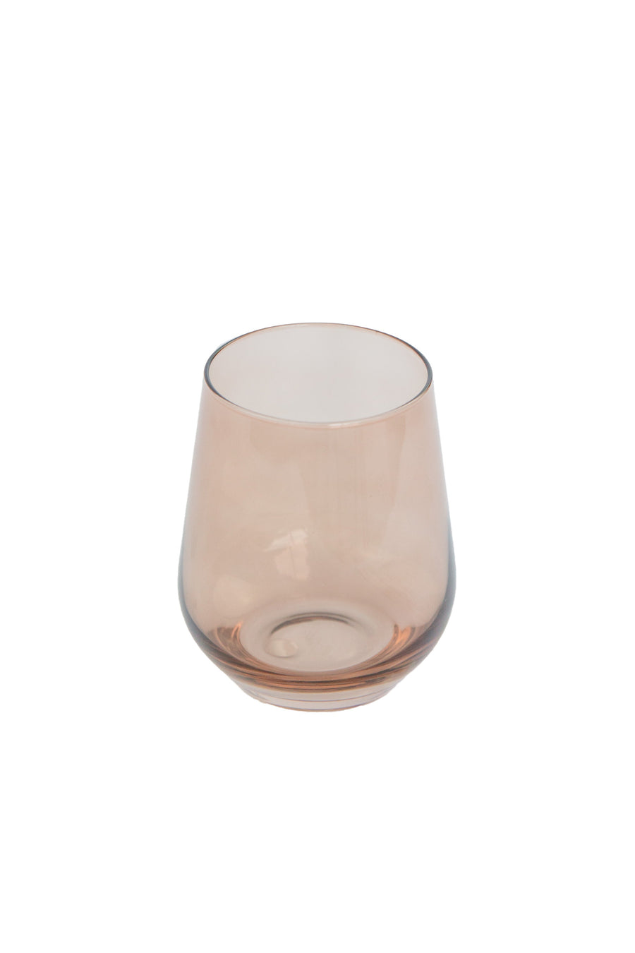 Colored Wine Stemless - Set of 6 {Mocha Mousse (Our Amber Smoke)}