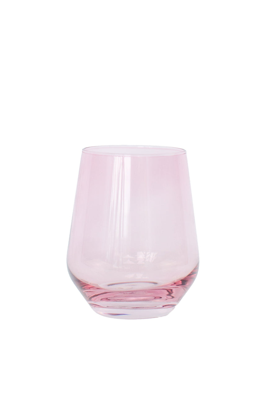 Colored Wine Stemless - Set of 2 {Rose}