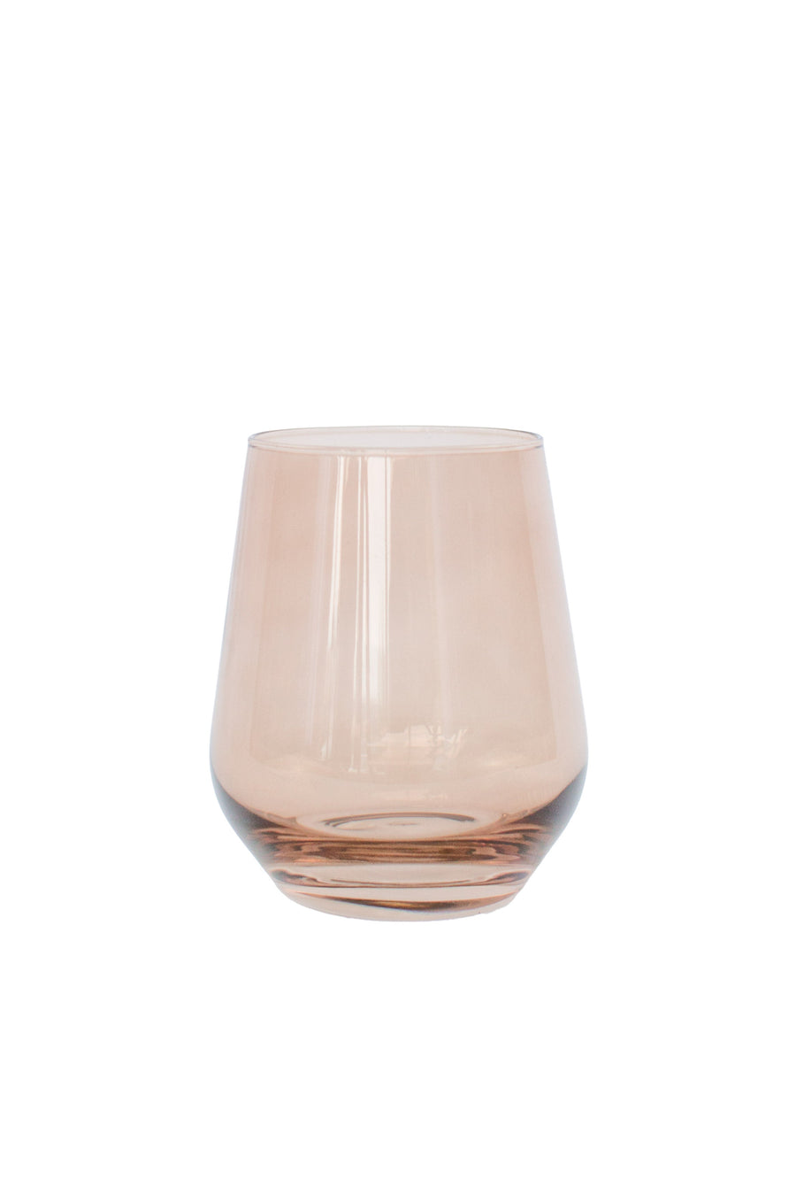 Colored Wine Stemless - Set of 6 {Mocha Mousse (Our Amber Smoke)}