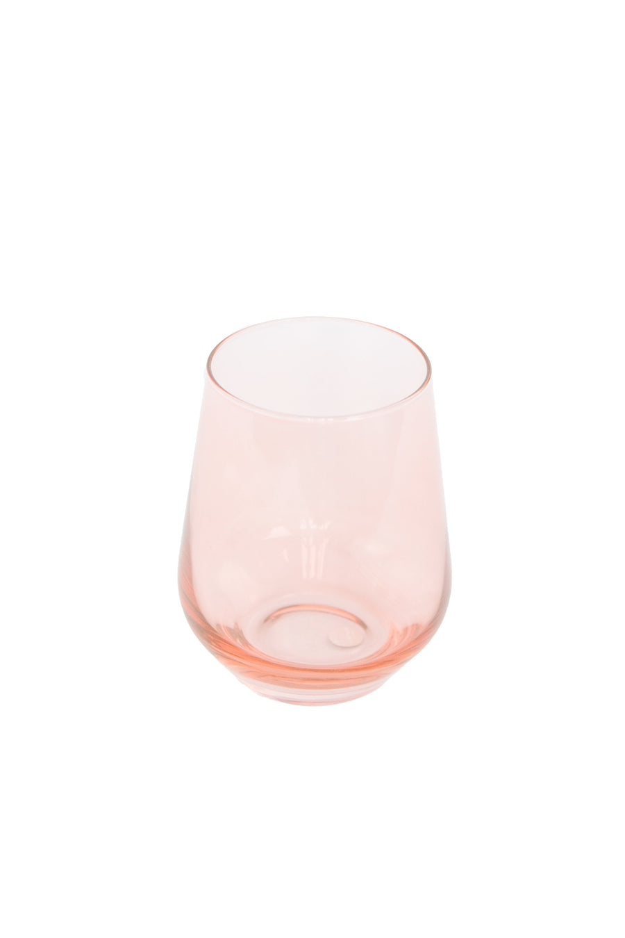 Colored Wine Stemless - Set of 2 {Blush Pink}