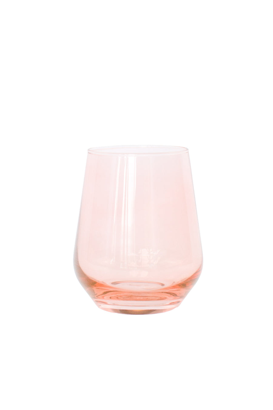Colored Wine Stemless - Set of 2 {Blush Pink}