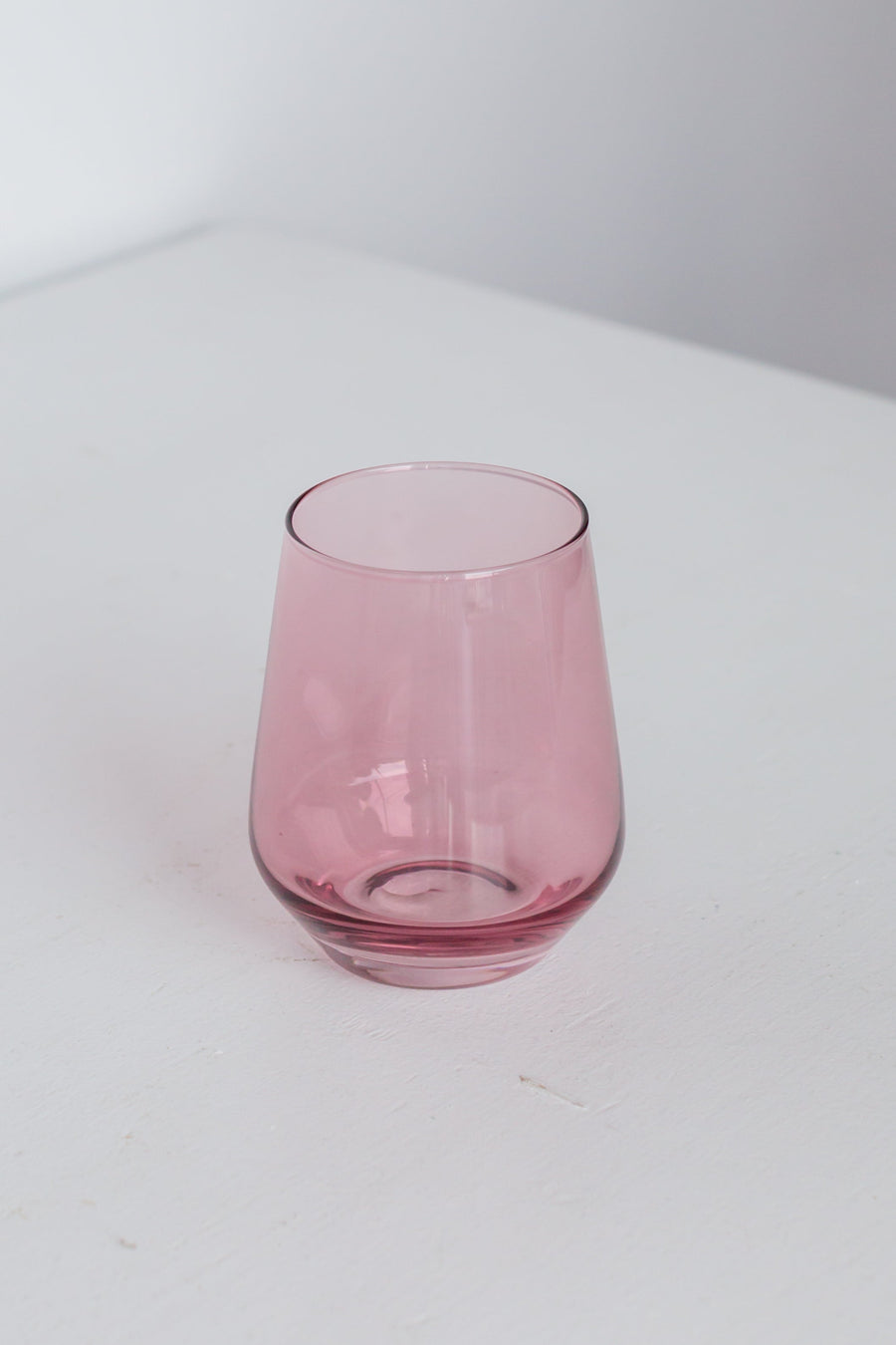 Colored Wine Stemless - Set of 2 {Rose}