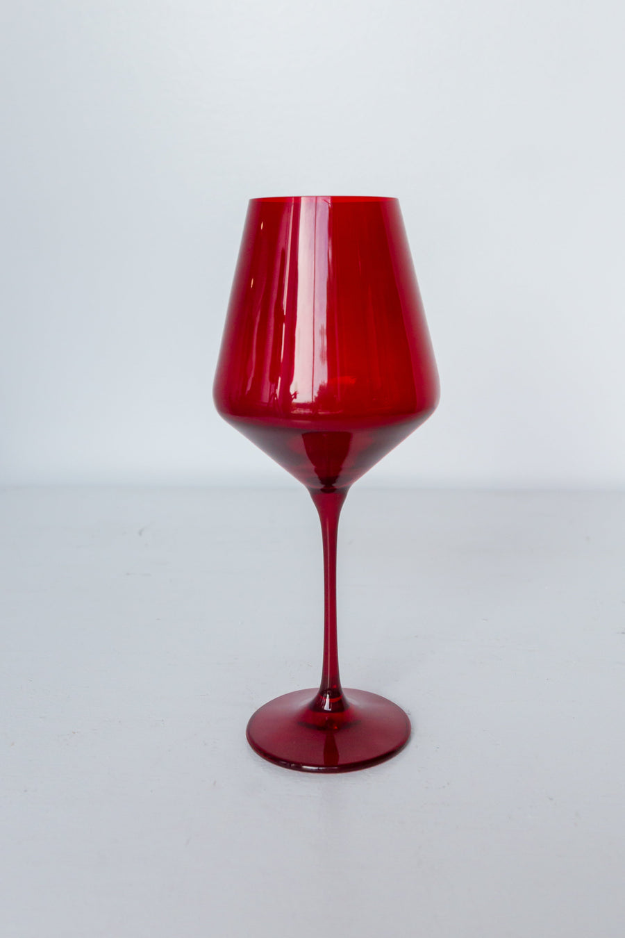 Colored Wine Stemware - Set of 2 {Red}
