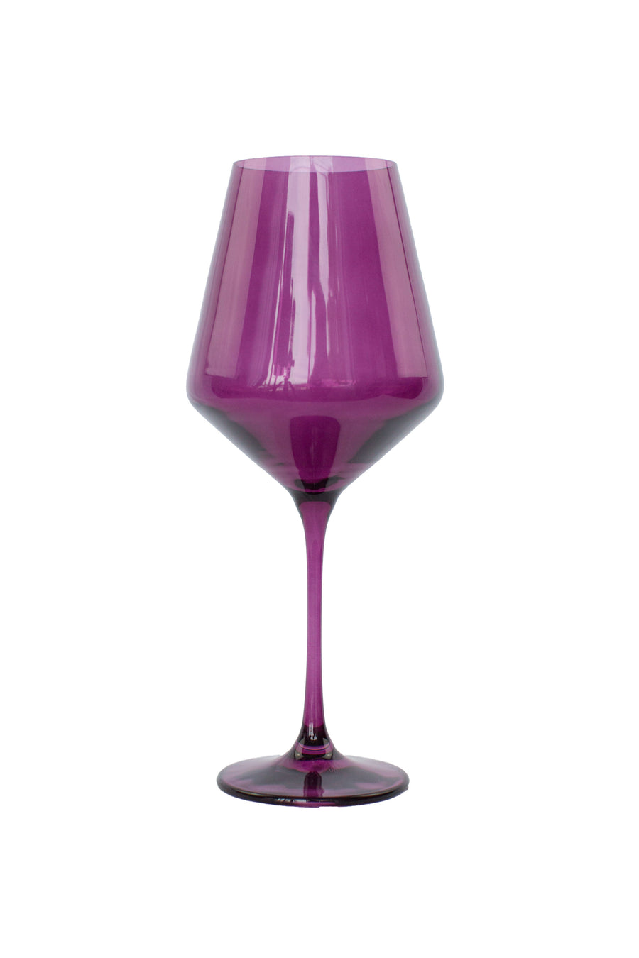 Colored Wine Stemware - Set of 2 {Amethyst}
