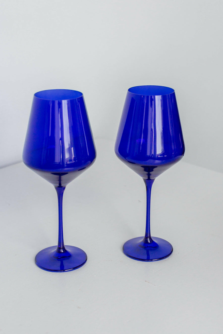 Colored Wine Stemware - Set of 2 {Royal Blue}