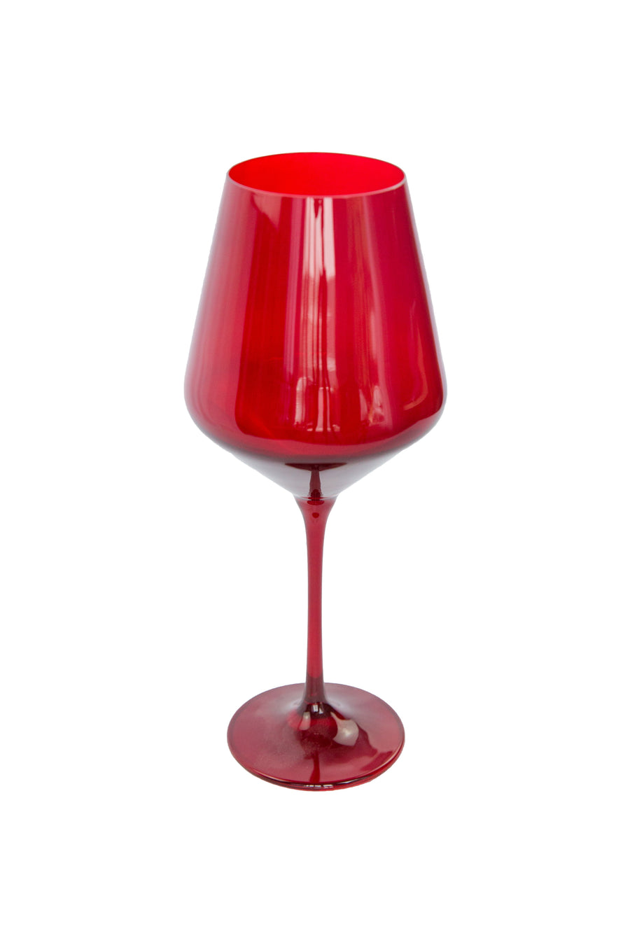 Colored Wine Stemware - Set of 2 {Red}