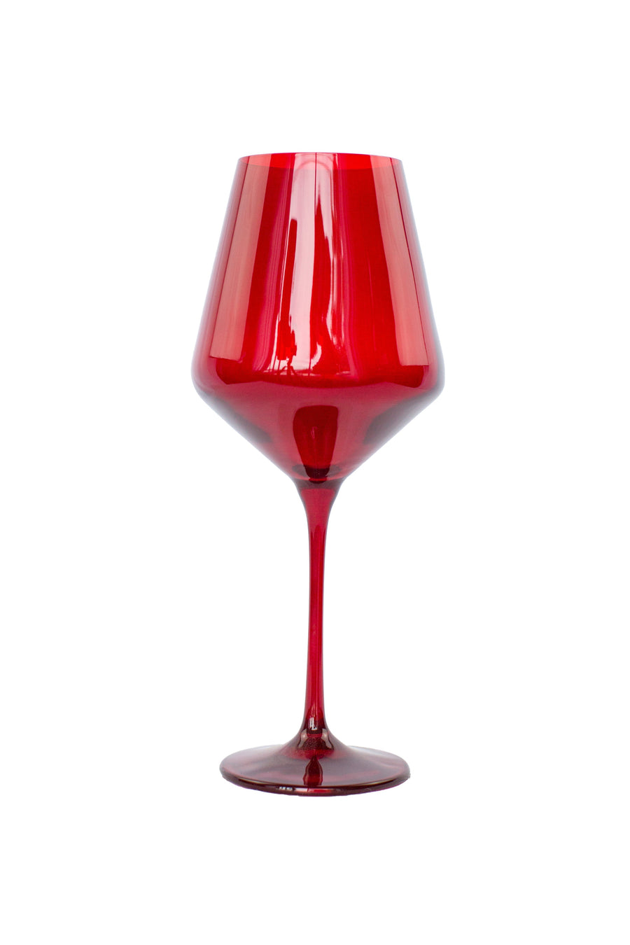 Colored Wine Stemware - Set of 2 {Red}