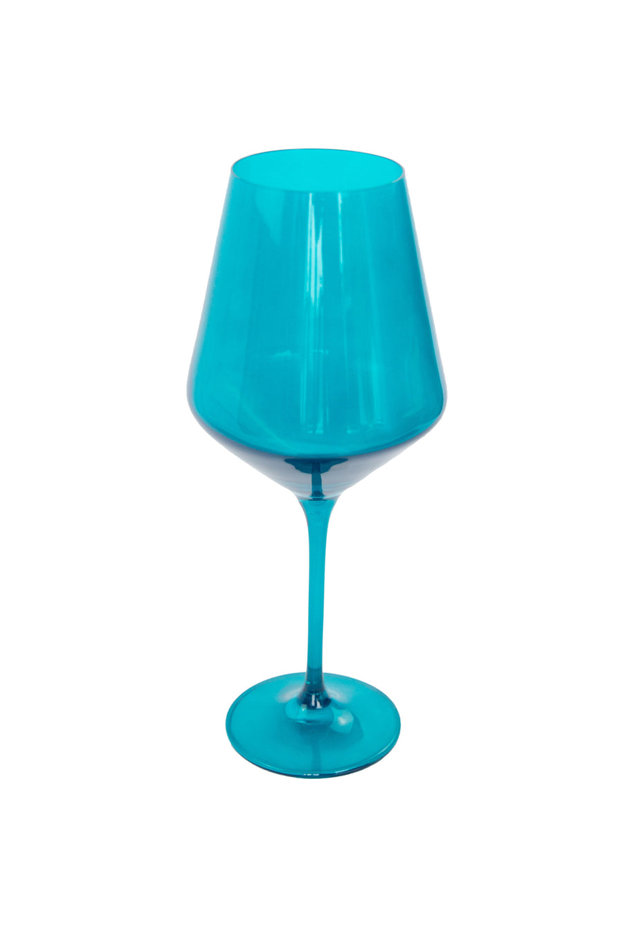 Colored Wine Stemware - Set of 2 {Teal}