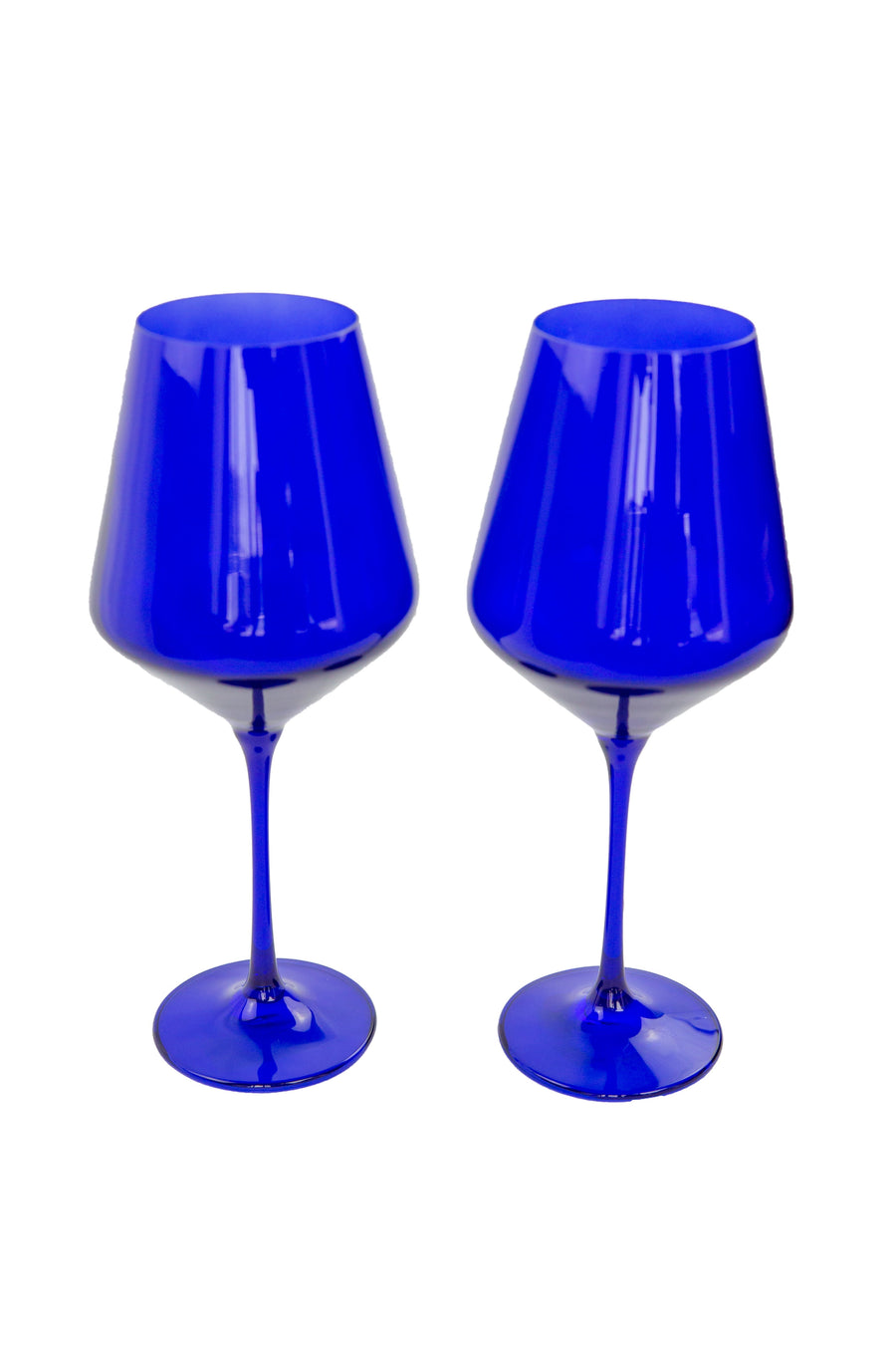 Colored Wine Stemware - Set of 2 {Royal Blue}