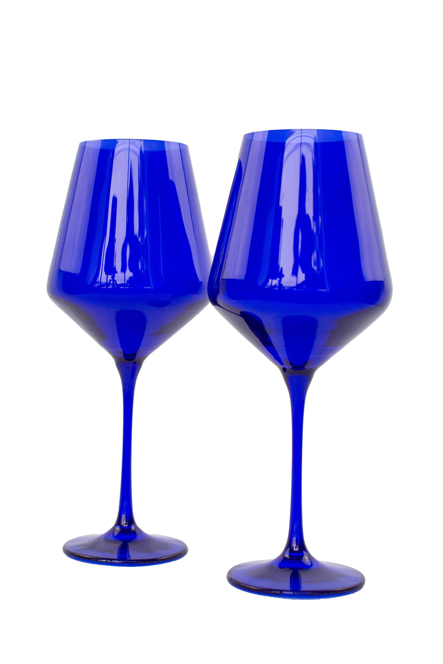 Colored Wine Stemware - Set of 2 {Royal Blue}