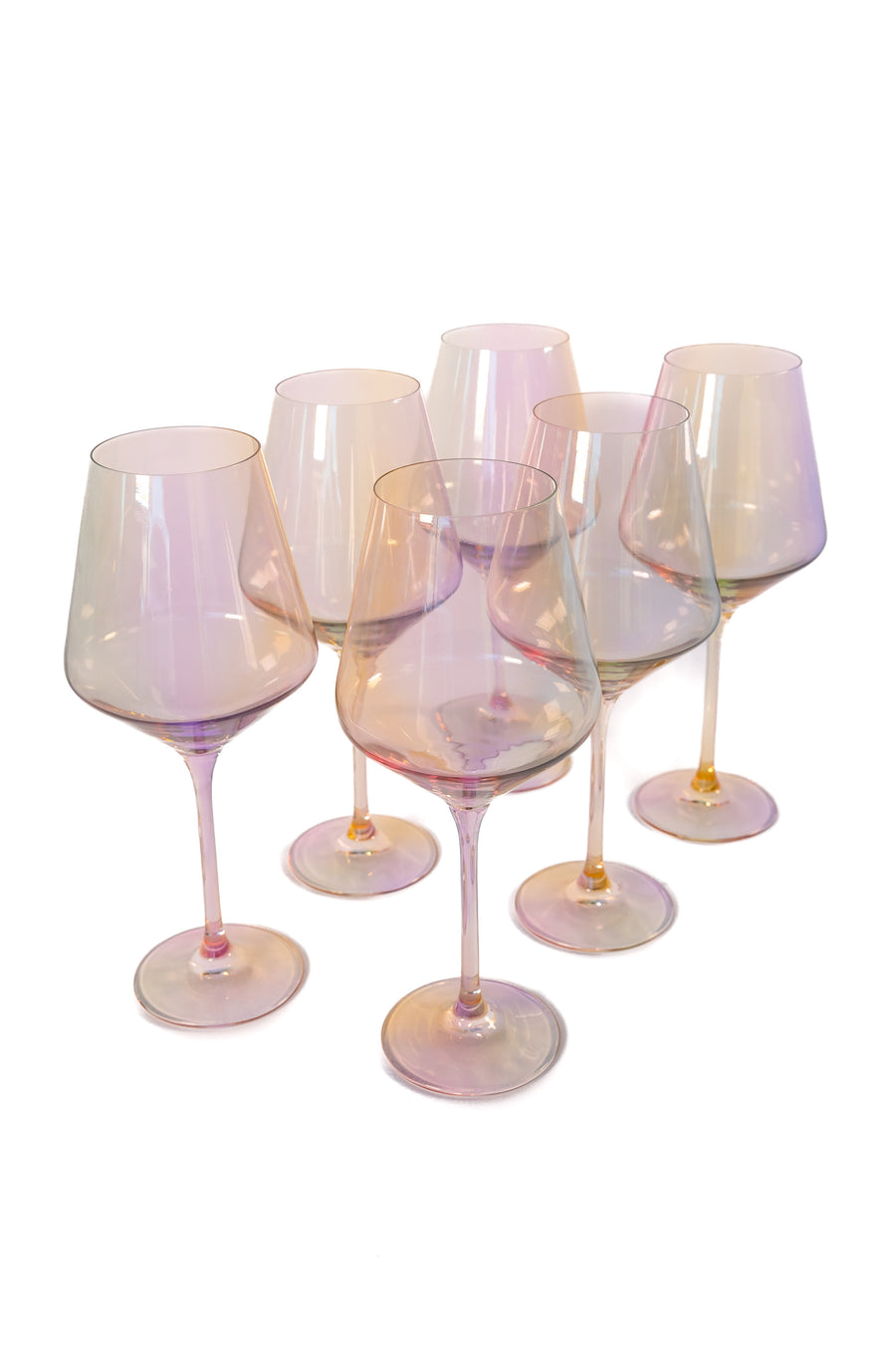 Colored Wine Stemware - Set of 6 {Iridescent}